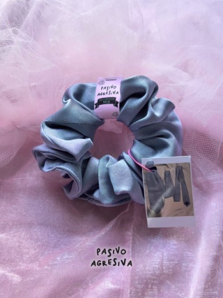 JESIENNE NIEBO Scrunchie 100% jedwab z upcyclingu